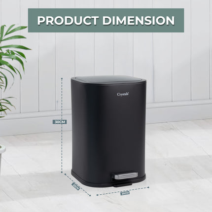 Fingerprint-resistant stainless steel pedal bin