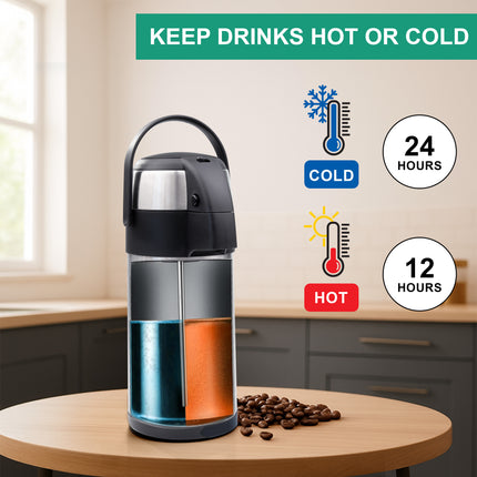 3L Stainless Steel Airpot Hot Drink Flask