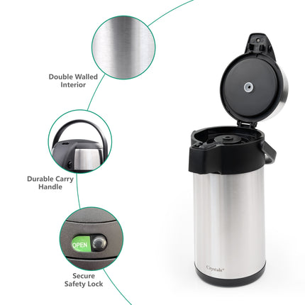 3L Stainless Steel Airpot Hot Drink Flask