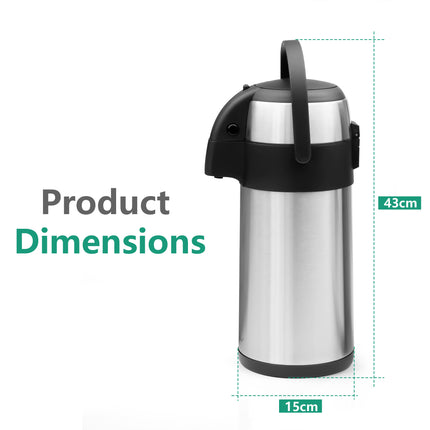 3L Stainless Steel Airpot Hot Drink Flask
