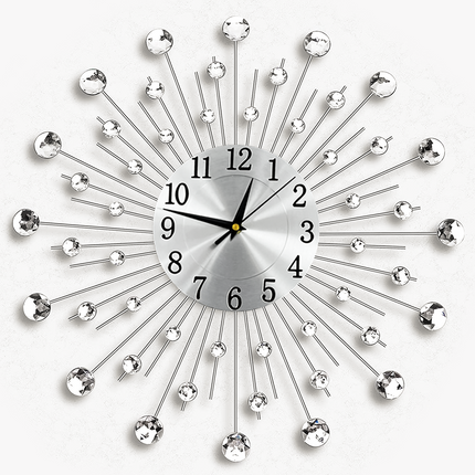 Diamante Jewelled Bead Indoor Large Wall Clock