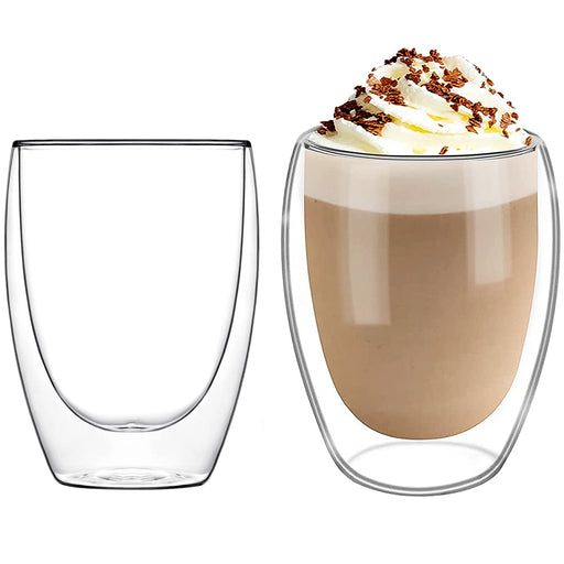350-ML Double wall Layer Coffee Glass- Set of 2