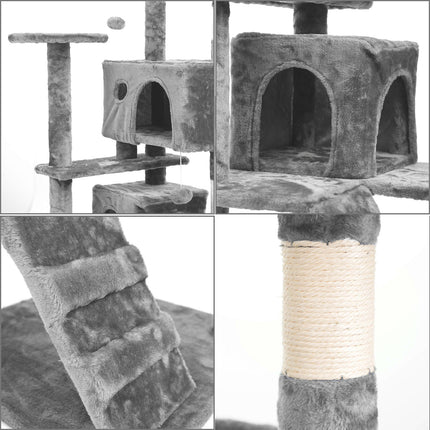 138cm Large Cat Tree Multilevel Scratching Post