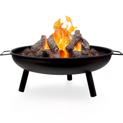 Portable Patio Round Fire Pit - 23"  Black