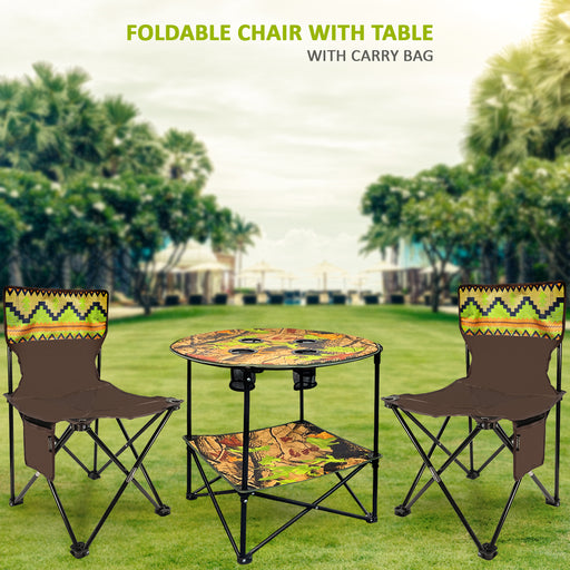 Foldable Chairs with Table