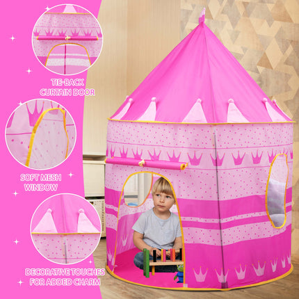 Kids Wizard & Princess Castle Tent Playing Tent