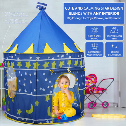 Kids Wizard & Princess Castle Tent Playing Tent