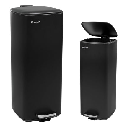 Square 30L Pedal Bin with Soft Close Lid