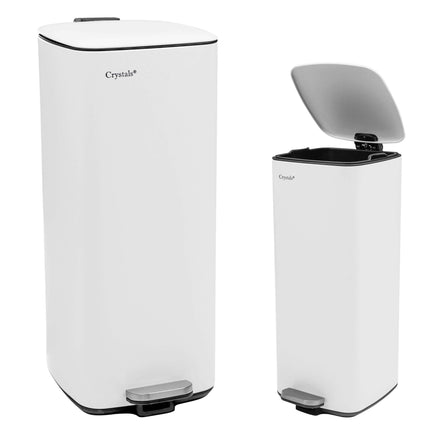 Square 30L Pedal Bin with Soft Close Lid