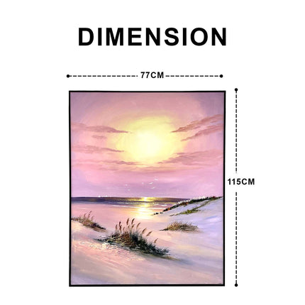 Tranquility of the Sunset Canvas Hand Painting