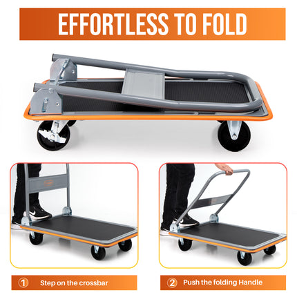 150kg Folding Platform Hand Sack Truck Trolley