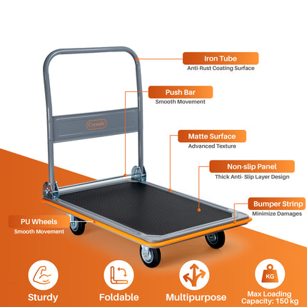 300kg Folding Platform Hand Sack Truck