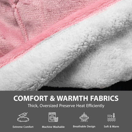 Long Plush Oversized Hoodie Blanket