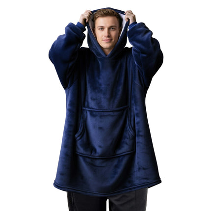 Long Plush Oversized Hoodie Blanket
