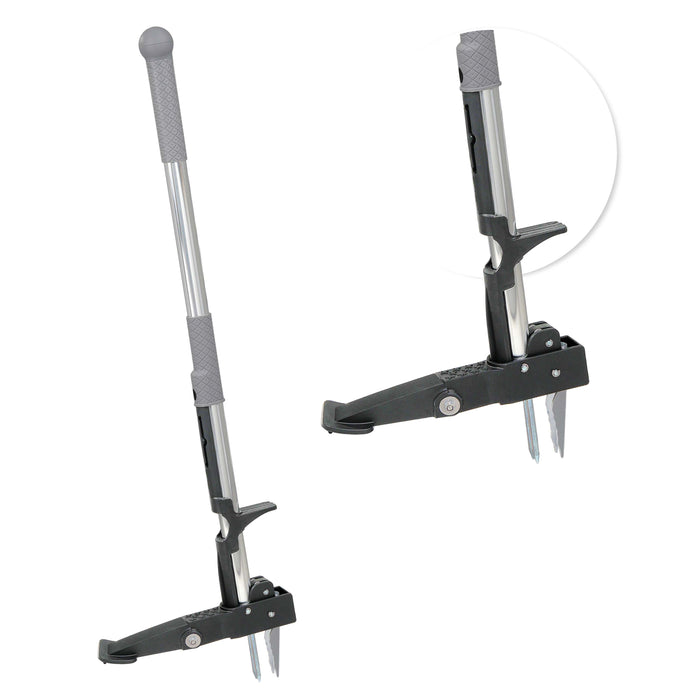 Weed Puller Hand Tool with 4 Claws & Foot Pedal for Root Removal