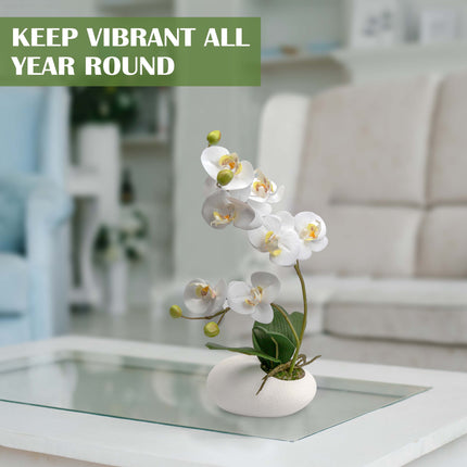 Artificial orchid centrepiece for elegant interiors