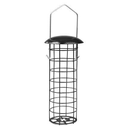 Fat ball bird feeder– squirrel-proof metal hanging feeder for UK gardens