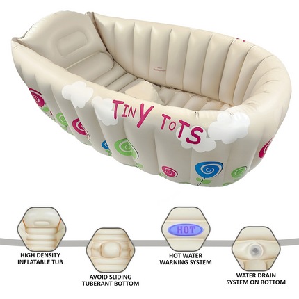 Foldable Baby Bath Tub for Newborns, Portable and Ideal for Travel in the UK