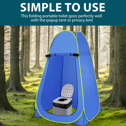 Folding loo for hiking, camping, and emergency situations
