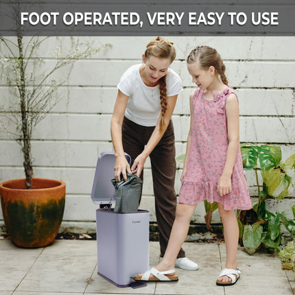 Top view of rectangular grey bin with matte finish