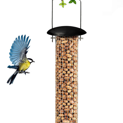 Durable peanut bird feeder for wild birds in UK hanging garden use