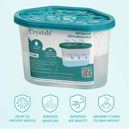 Peel-lid moisture trap dehumidifier with no electricity needed