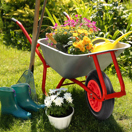 PU Wheelbarrow Wheel with Multiple Size Compatibility 3.50-4.00/8