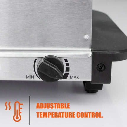 Stainless Steel 4 Tray Electric Buffet Food Warmer UK | Perfect for Events & Parties