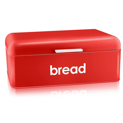 Rectangular Red Bread Bin