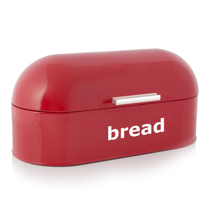 American Style Red Roll Top Bread Bin