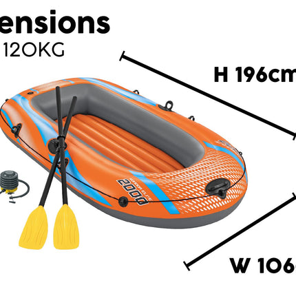 Bestway Inflatable Kondor Rubber Boat Oars with Air Pump