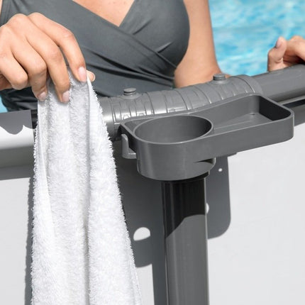 Bestway Steel Pro Pool Cup Holder Grey