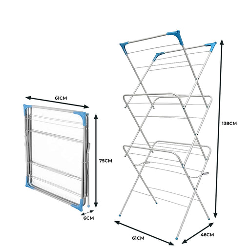 3 Tier Clothes Airer Dimensions
