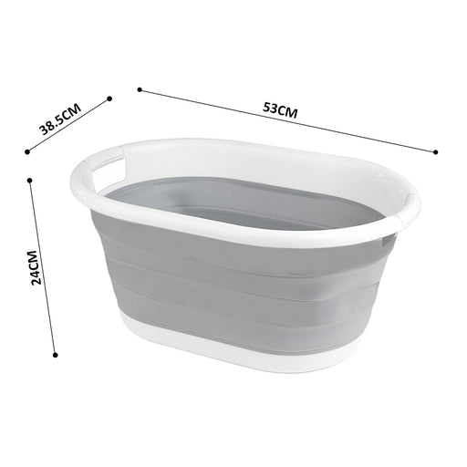 Dimensions Collapsible Laundry Basket Storage Bin