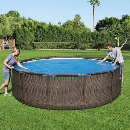 Solar Pool Cover for Inflatable and Steel Frame Pools 8ft 10ft 12ft 15ft