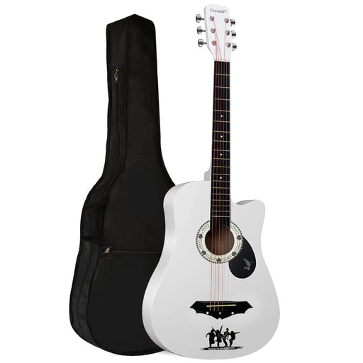 White Guitar with Carry Bag