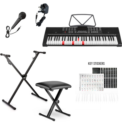 61 Keys Electronic Keyboard Piano + Stand & Chair