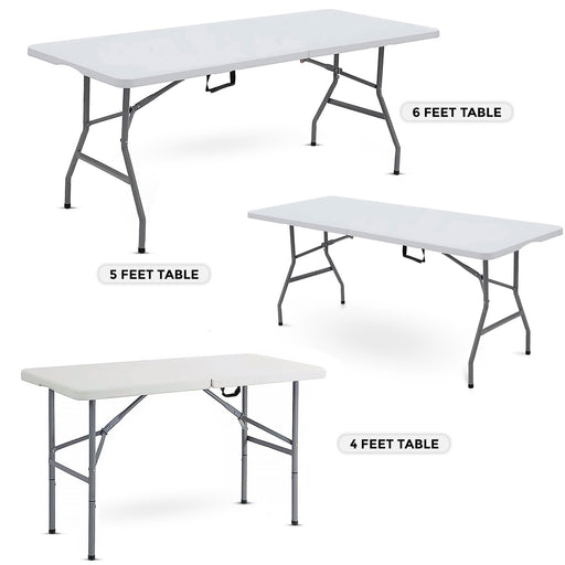 4,5,6ft Foldable Table 