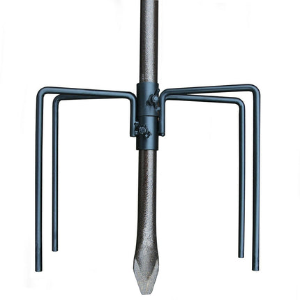 Bird feeder pole support stabilizer for soft or uneven ground uk