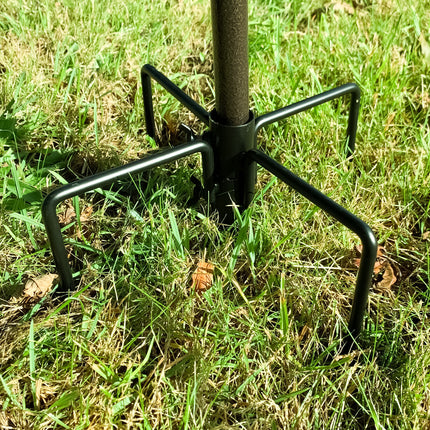 Ground stabilizer with 4 prongs for bird feeder pole support UK