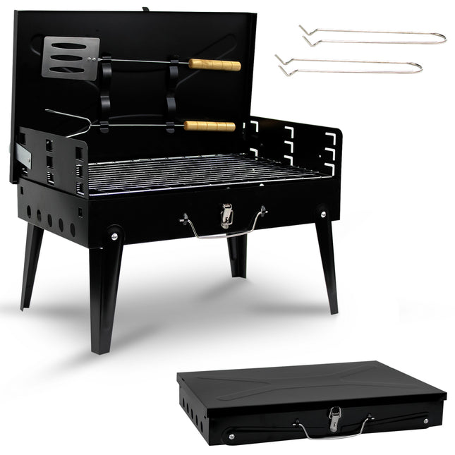 Charcoal BBQ Barbecue Grill Foldable