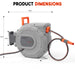 25m garden hose reel UV-protected and water-resistant for durable garden use
