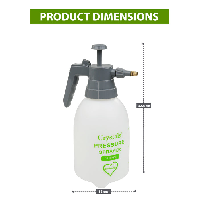 Ergonomic 2L Garden Hand Pump Sprayer with Non-Slip Grip for Gardening in UK