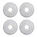 4 pack microfiber mop head refills for round spin mop floor cleaning