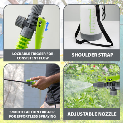 Safety Pressure Release Valve on 5L Garden Sprayer for Safe Chemical Application