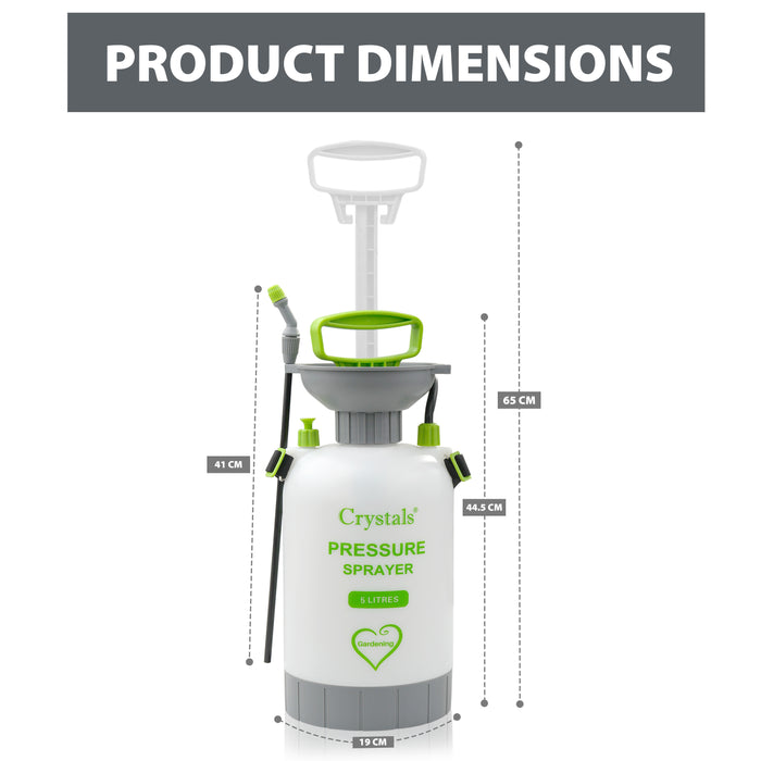 5L Garden Pressure Sprayer in Use for Applying Weed Killer and Garden Chemicals