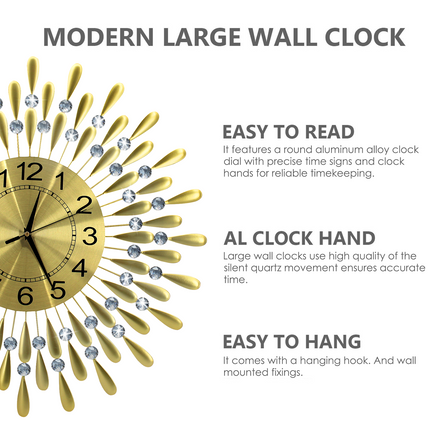 Crystals of Quartz Wall Clock