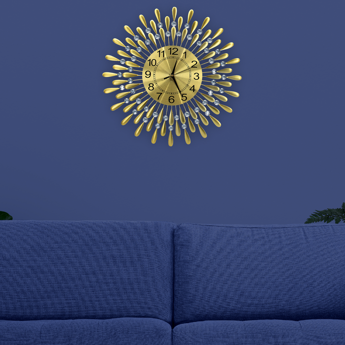 Crystals of Quartz Wall Clock