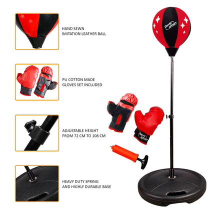 Kids Freestanding Boxing Punch Bag - 82–108cm