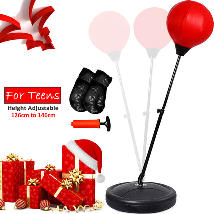 Kids Freestanding Boxing Punch Bag with Gloves